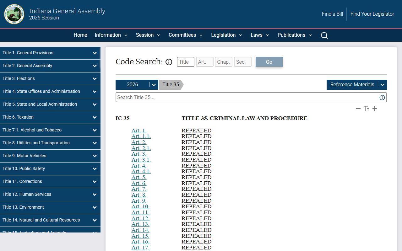 Clay County criminal court records Indiana criminal statutes