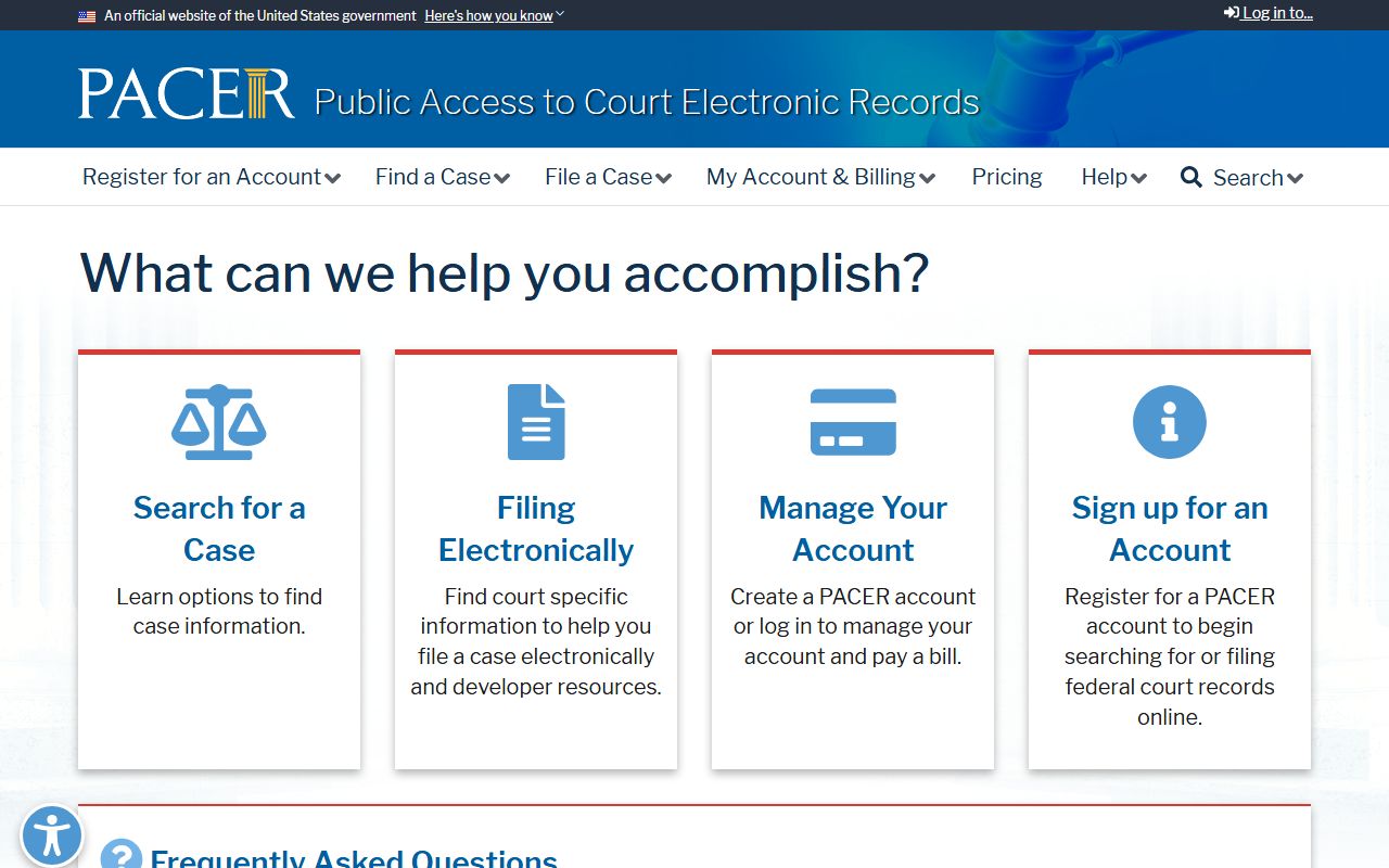 Clay County criminal court records PACER federal case access