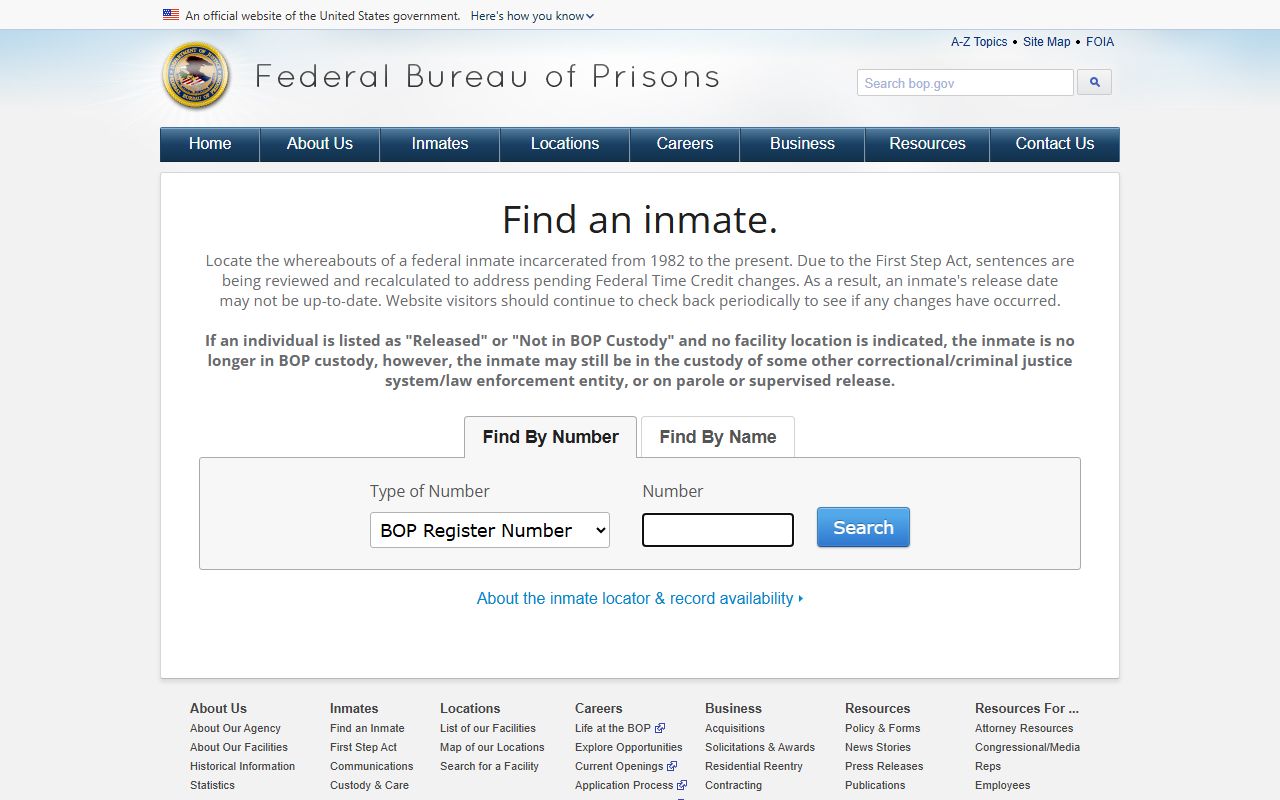 Clay County inmate search and federal inmate locator distinction