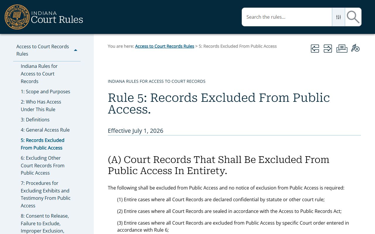 Clay County probate records confidential access rule